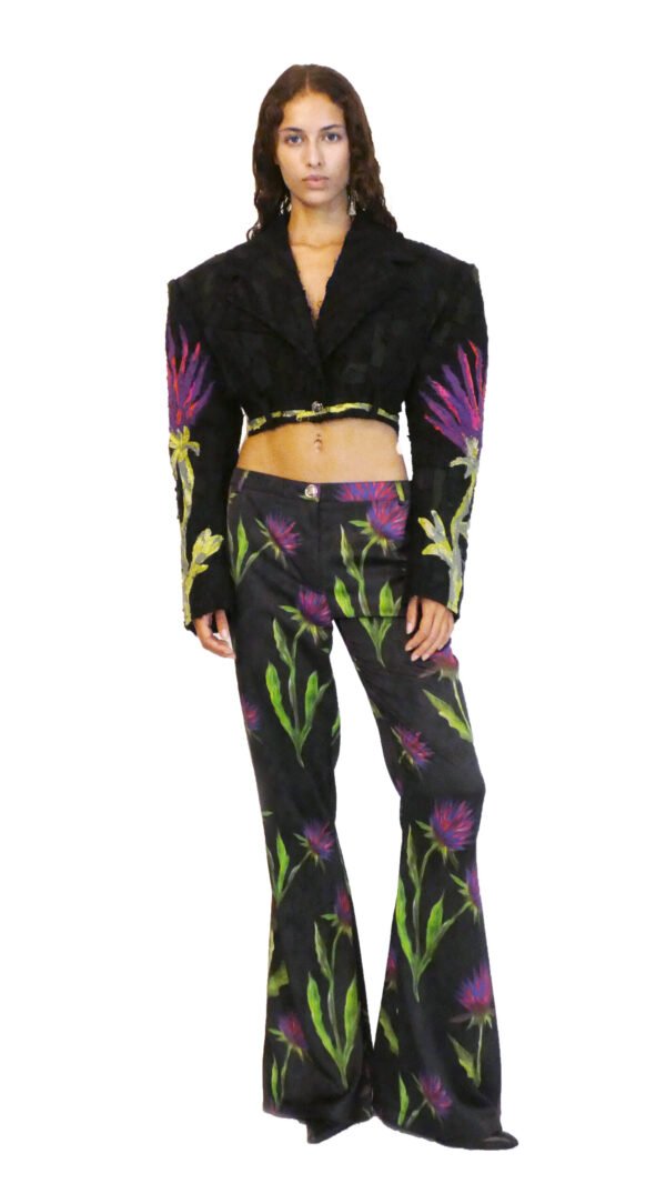 THISTLE PATCHWORK SHORT SUIT JACKET