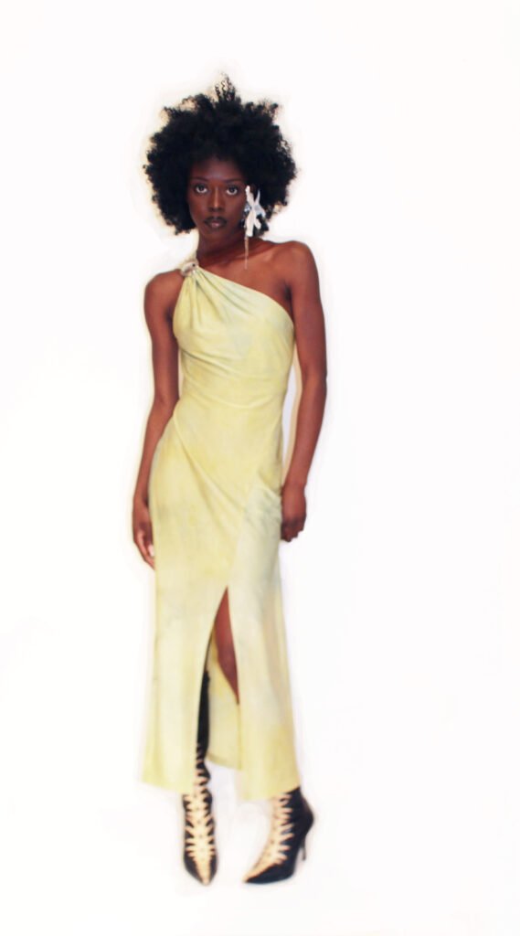 RAPPAZ FW 25-26 Métamorphose ASYMETRIC RING DRESS Front