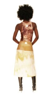 RAPPAZ FW 25-26 Métamorphose DYED BASQUE SKIRT Back