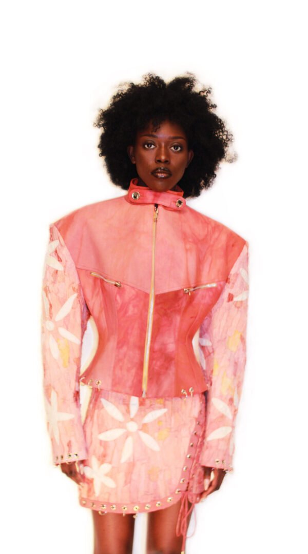 RAPPAZ FW 25-26 Métamorphose CORSET PRINT JACKET Front Close Up