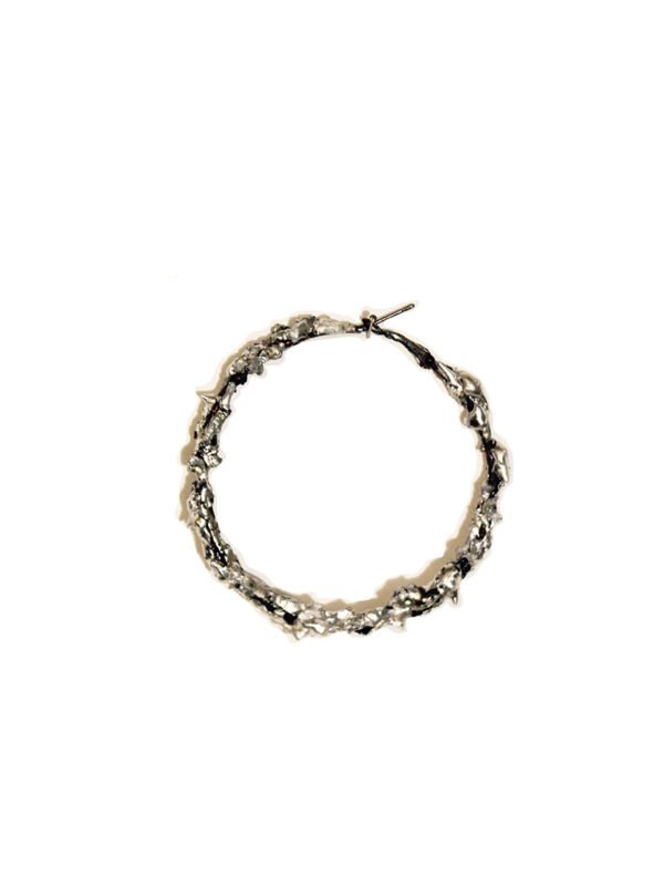 RAPPAZ's Vintage earring transformed with tin and upcycled elements.