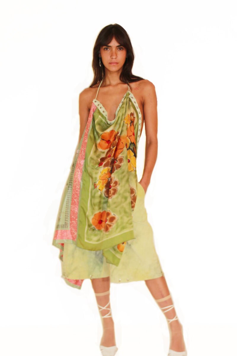 LONG SCARF TOP UPCYCLING