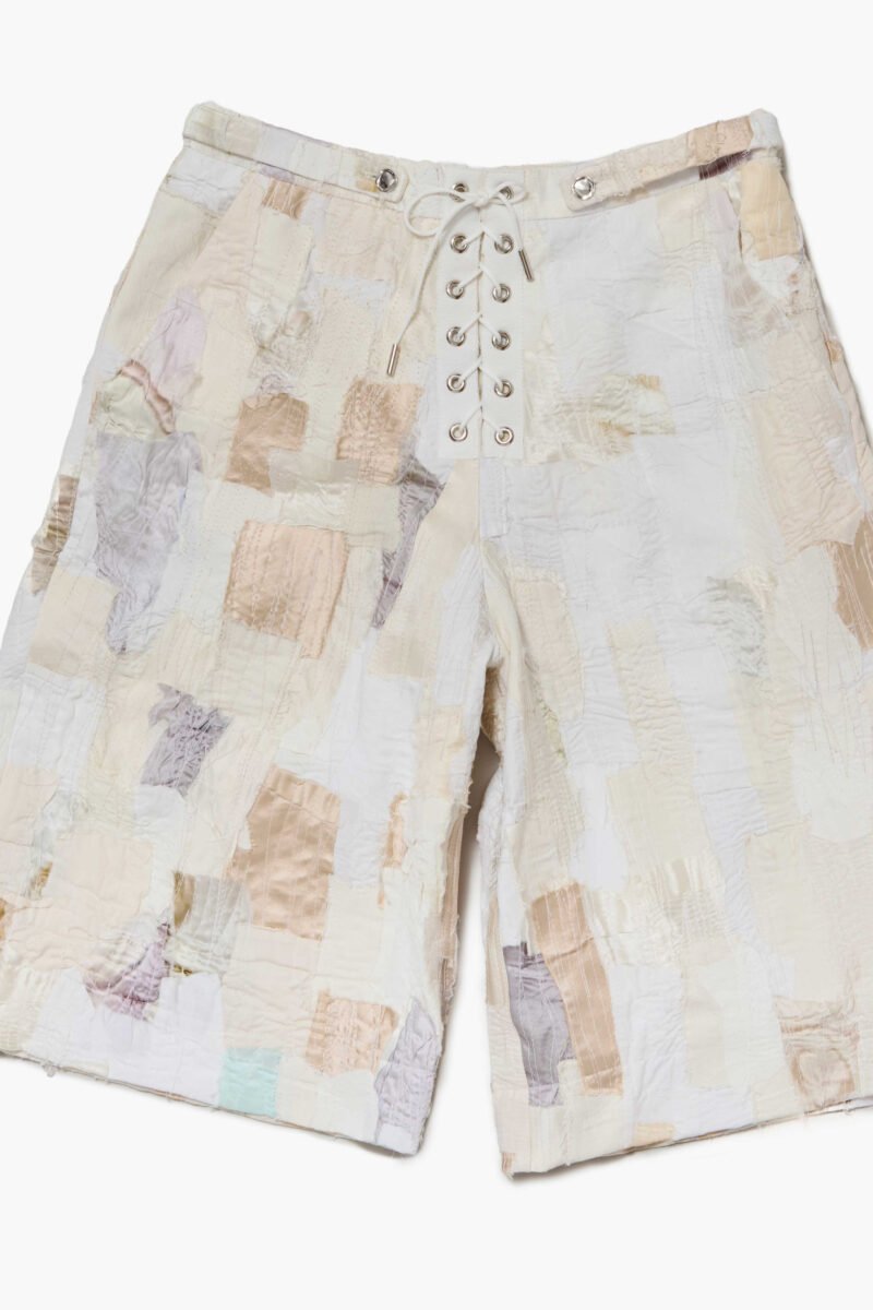 UPCYCLE PATCHWORK COTTON CORSET LARGE SHORT