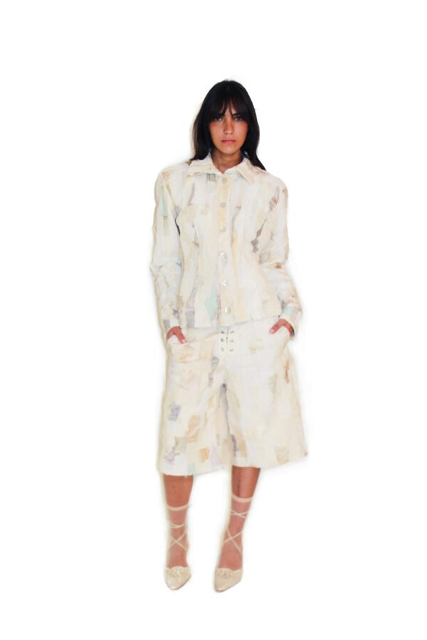 UPCYCLED PATCHWORK COTTON SHIRT