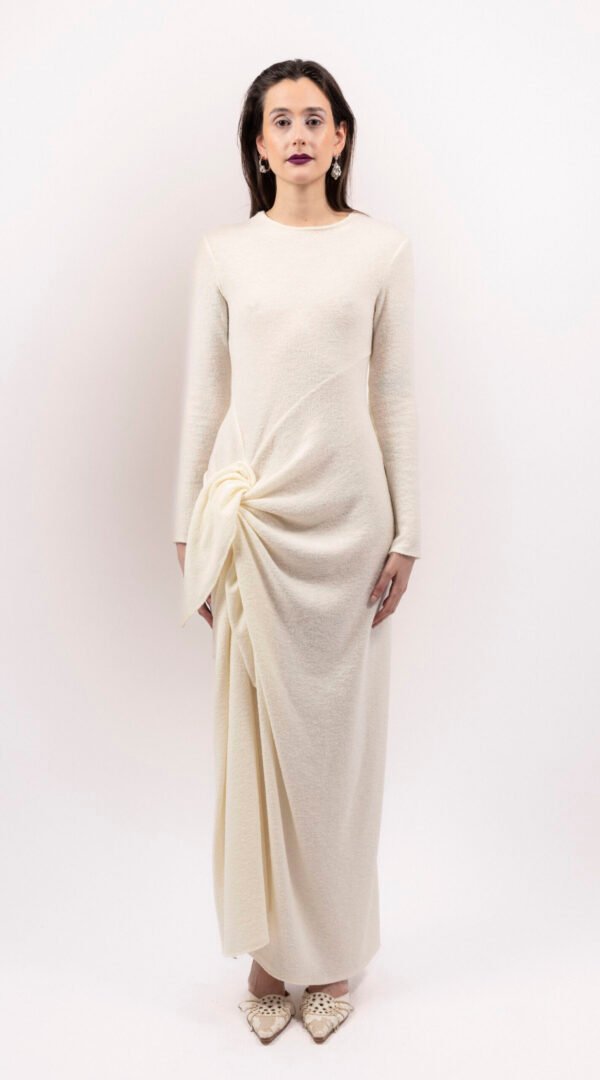 RAPPAZ - WOMEN - BOW LONG DRESS - front