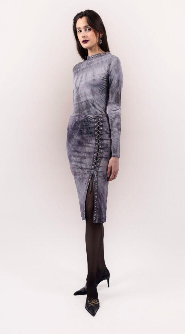 RAPPAZ - WOMEN - EYELETS JERSEY SKIRT - front