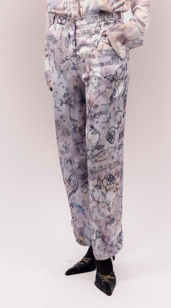 RAPPAZ - WOMEN - LARGE SATIN TROUSERS - front_closeUp