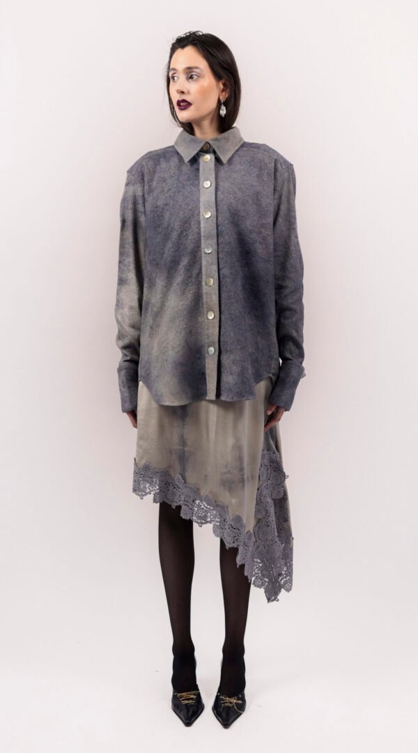 RAPPAZ - WOMEN - LARGE SHIRT GREY - front