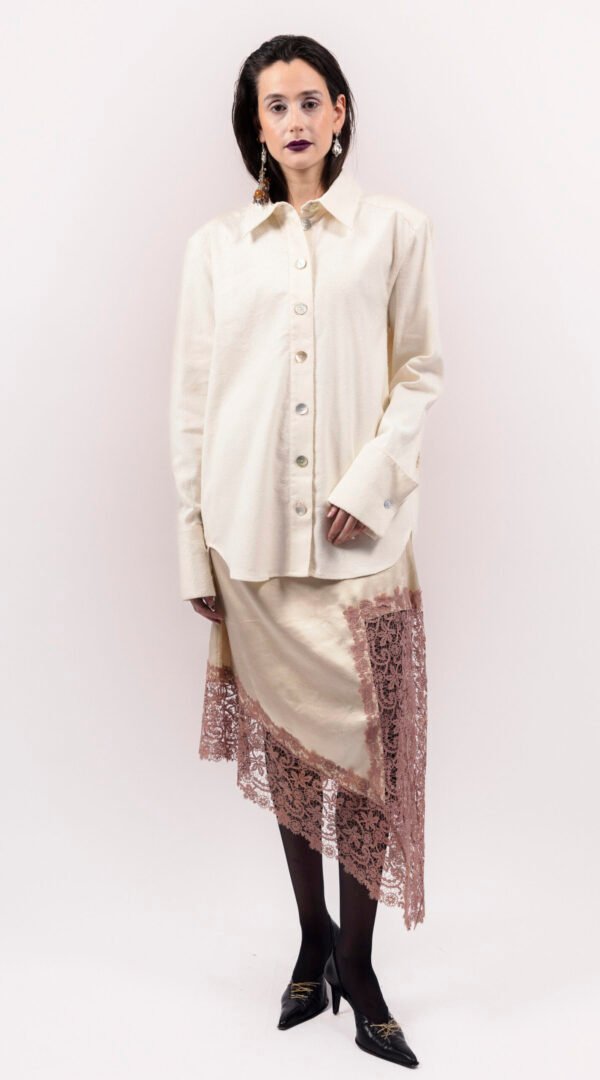 RAPPAZ - WOMEN - LARGE SHIRT WHITE - front