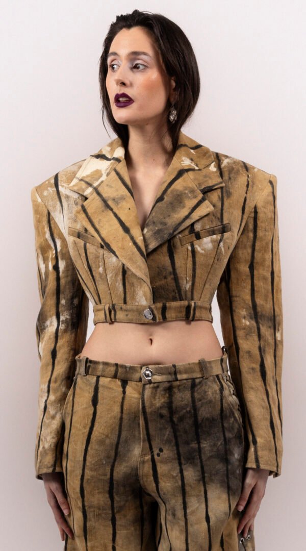 RAPPAZ - WOMEN - LINES ARTISANAL JACKET - front_closeUp