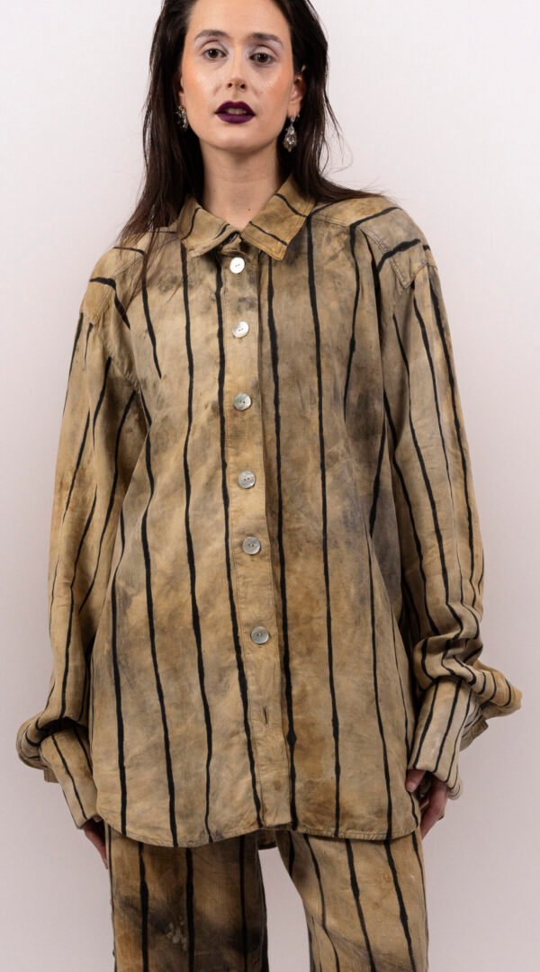 RAPPAZ - WOMEN - LINES LARGE SHIRT - front_closeUp