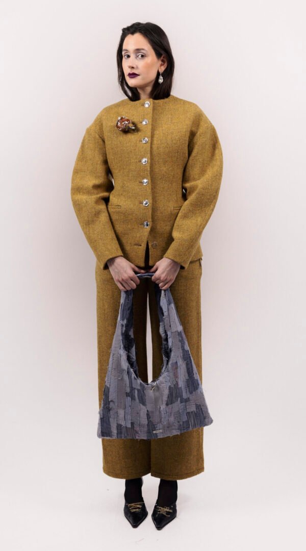 RAPPAZ - WOMEN - PATCHWORK BAG PURPLE_carried