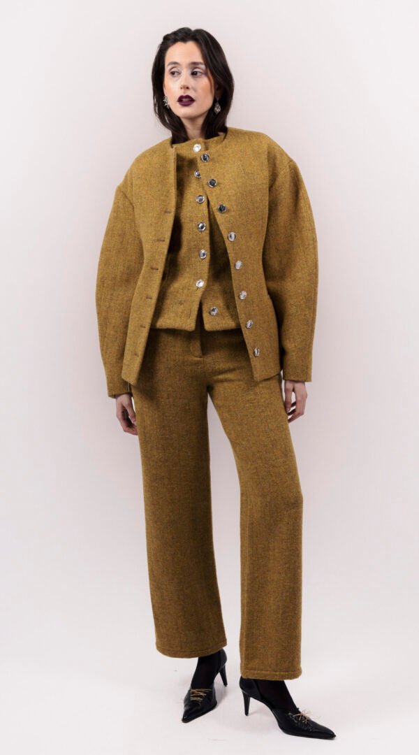 RAPPAZ - WOMEN - ROUNDED WOOL JACKET - front_open