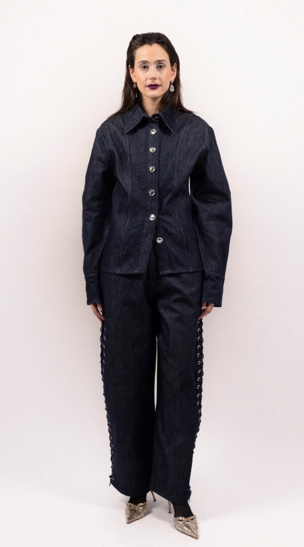 RAPPAZ - WOMEN - SHORT DENIM SHIRT - front