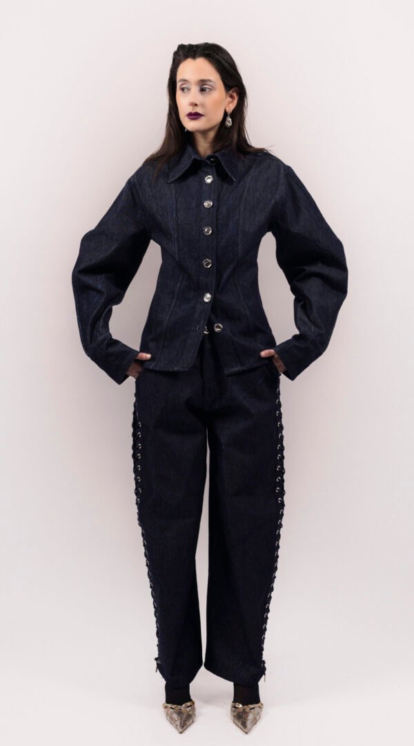 RAPPAZ - WOMEN - SHORT DENIM SHIRT - front_2