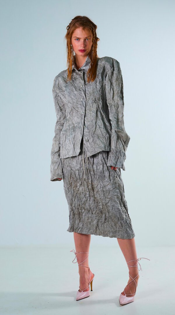 RAPPAZ - TULIP MEMORY - METALLIC SHORT SHIRT - Front