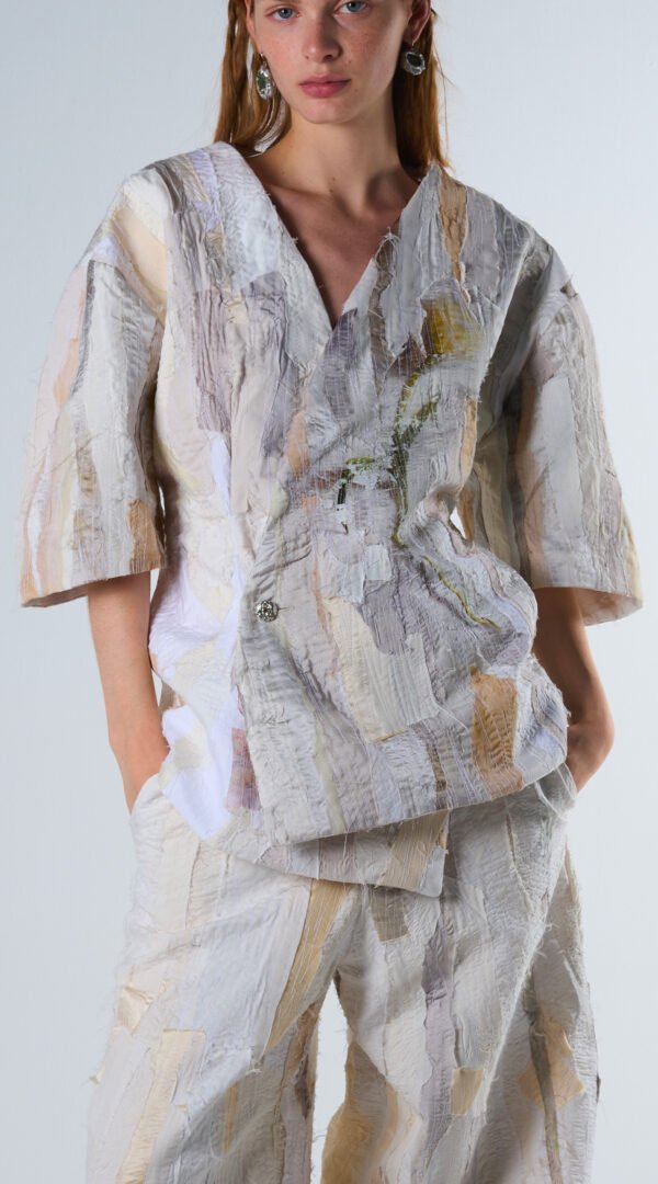 RAPPAZ - TULIP MEMORY - PATCHWORK JACKET - Front ClosedUp